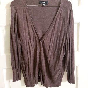 Dark brown over-sized cardigan